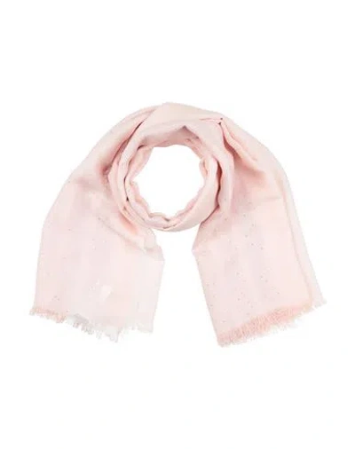 Peserico Woman Scarf Light Pink Size - Modal, Cotton, Polyester