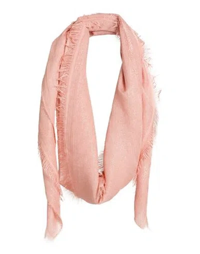 Peserico Woman Scarf Pink Size - Modal, Viscose, Cotton, Virgin Wool, Polyester