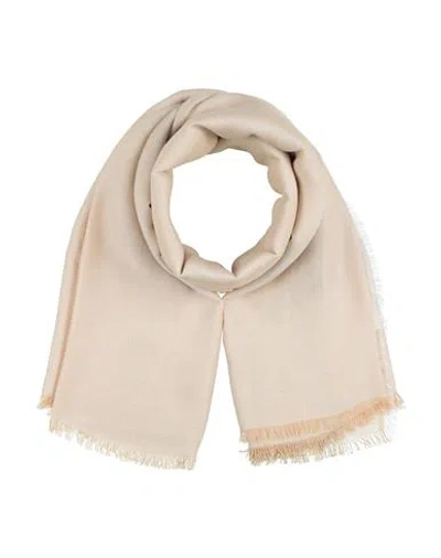 Peserico Woman Scarf Sand Size - Modal, Cotton, Polyester In Beige