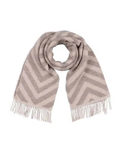 Peserico Woman Scarf Taupe Size - Virgin Wool, Alpaca Wool, Polyamide In Grey