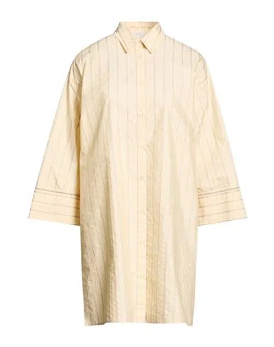 Peserico Woman Shirt Beige Size 6 Cotton, Polyester In Neutral