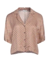 Peserico Woman Shirt Brown Size 8 Viscose