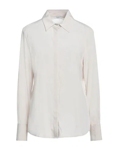Peserico Woman Shirt Cream Size 10 Silk, Elastane In White