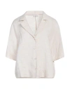 Peserico Woman Shirt Cream Size 14 Linen In White