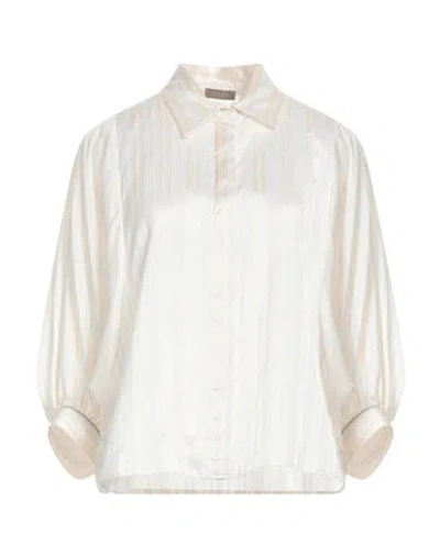 Peserico Woman Shirt Ivory Size 10 Viscose, Silk In Neutral