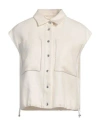 Peserico Classic-collar Twill Waistcoat In White