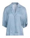 Peserico Woman Shirt Light Blue Size 4 Viscose
