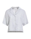 Peserico Woman Shirt Light Grey Size 2 Linen In White
