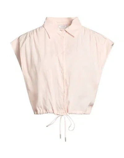 Peserico Woman Shirt Light Pink Size 10 Cotton