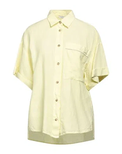 Peserico Woman Shirt Lime Green Size 10 Linen