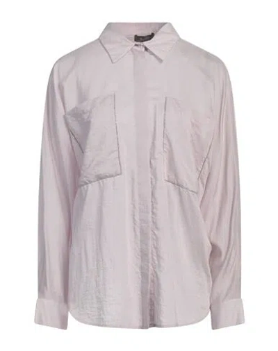Peserico Woman Shirt Mauve Size 6 Lyocell, Silk, Cotton In Purple