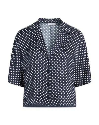 Peserico Woman Shirt Midnight Blue Size 6 Viscose