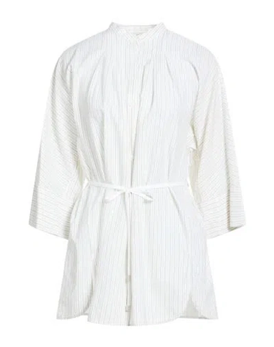 Peserico Woman Shirt Off White Size 6 Cotton