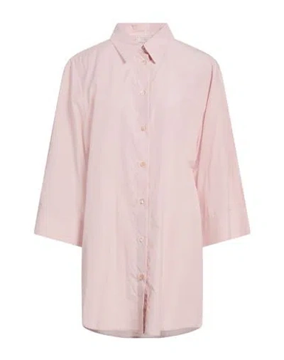 Peserico Woman Shirt Pink Size 10 Cotton, Polyester