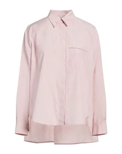 Peserico Woman Shirt Pink Size 8 Cotton, Polyester