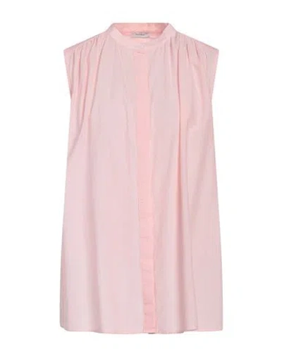Peserico Woman Shirt Salmon Pink Size 6 Cotton