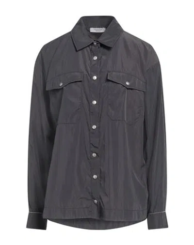 Peserico Woman Shirt Slate Blue Size 6 Polyamide