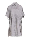 Peserico Woman Shirt Taupe Size 8 Linen In Gray
