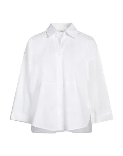 Peserico Woman Shirt White Size 6 Cotton, Elastane