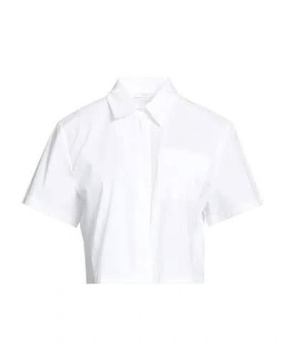 Peserico Woman Shirt White Size 6 Cotton, Elastane
