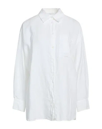 Peserico Woman Shirt White Size 6 Linen