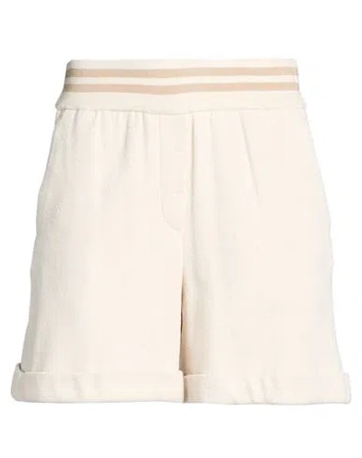 Peserico Woman Shorts & Bermuda Shorts Beige Size 6 Cotton, Polyamide In Neutral