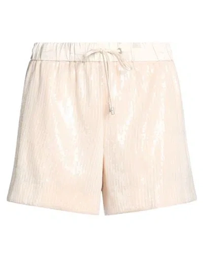 Peserico Woman Shorts & Bermuda Shorts Beige Size 6 Polyester, Polyamide In Neutral