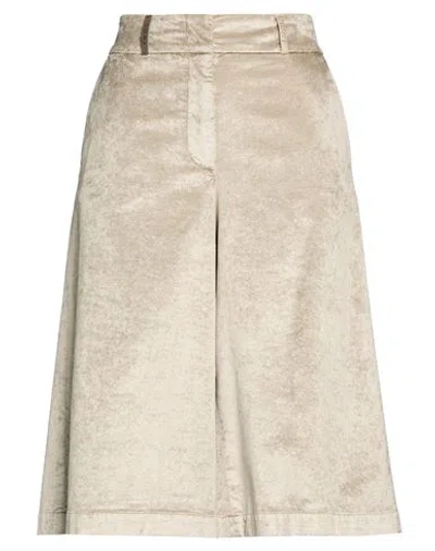 Peserico Woman Shorts & Bermuda Shorts Grey Size 6 Viscose, Cotton, Elastane In Neutral