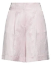Peserico Woman Shorts & Bermuda Shorts Light Pink Size 6 Viscose, Linen, Cotton In Pink