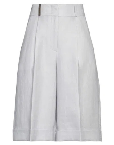 Peserico Woman Shorts & Bermuda Shorts Lilac Size 6 Linen