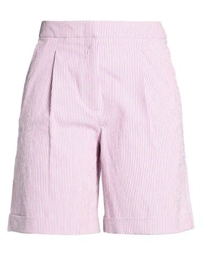 Peserico Woman Shorts & Bermuda Shorts Mauve Size 10 Cotton, Elastane In Purple