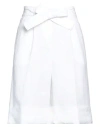 Peserico Woman Shorts & Bermuda Shorts Off White Size 6 Linen In Off White