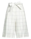 Peserico Woman Shorts & Bermuda Shorts Off White Size 8 Linen In Off White