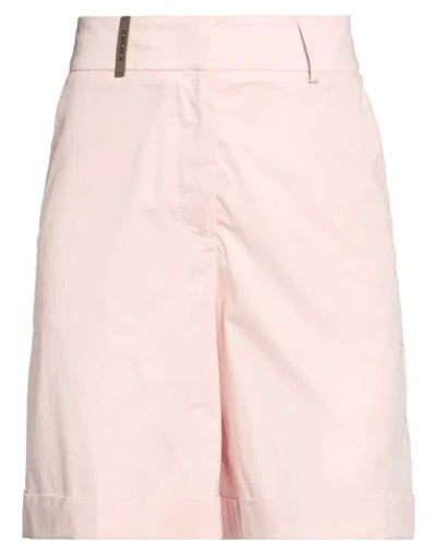 Peserico Woman Shorts & Bermuda Shorts Pink Size 6 Cotton, Elastane