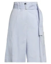 Peserico Woman Shorts & Bermuda Shorts Sky Blue Size 6 Cotton, Elastane In Blue