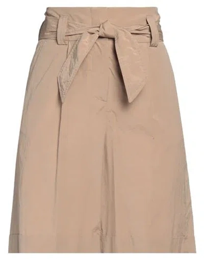 Peserico Woman Shorts & Bermuda Shorts Taupe Size 4 Cotton, Polyester In Grey