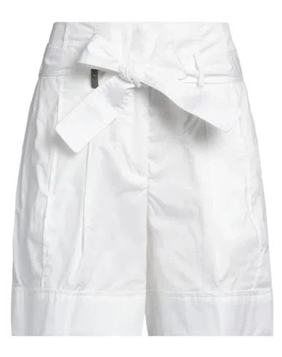 Peserico Woman Shorts & Bermuda Shorts White Size 2 Cotton, Elastane