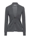 Peserico Woman Suit Jacket Steel Grey Size 12 Virgin Wool, Silk, Cashmere, Viscose, Polyester In Grey