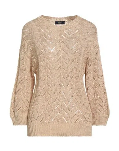 Peserico Woman Sweater Beige Size 6 Cotton, Polyester In Neutral