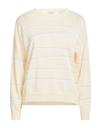Peserico Woman Sweater Beige Size 6 Linen, Cotton, Viscose, Metallic Fiber In Neutral