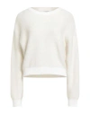 Peserico Woman Sweater Beige Size 6 Virgin Wool, Silk, Cashmere In White