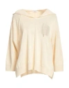 Peserico Woman Sweater Beige Size 8 Metallic Fiber, Linen, Cotton