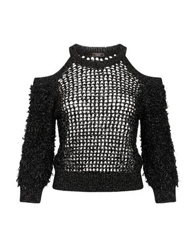 Peserico Woman Sweater Black Size 0 Viscose, Polyester In Multi