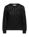 Peserico Woman Sweater Black Size 10 Cotton, Elastane