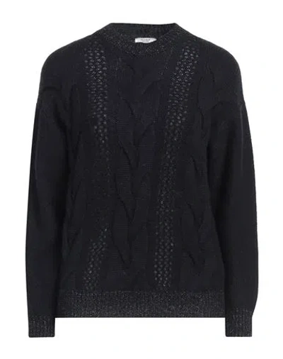 Peserico Woman Sweater Black Size 10 Polyamide, Alpaca Wool, Merino Wool, Cashmere, Silk