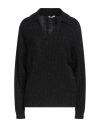 Peserico Woman Sweater Black Size 10 Virgin Wool, Silk, Viscose, Cashmere, Polyester