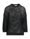 Shop Peserico Woman Sweater Black Size 12 Cotton