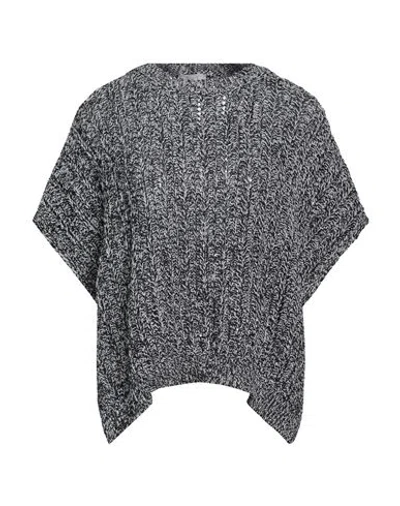 Peserico Woman Sweater Black Size 10 Cotton, Polyester