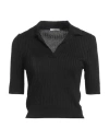 Peserico Woman Sweater Black Size 6 Viscose, Polyester In Black