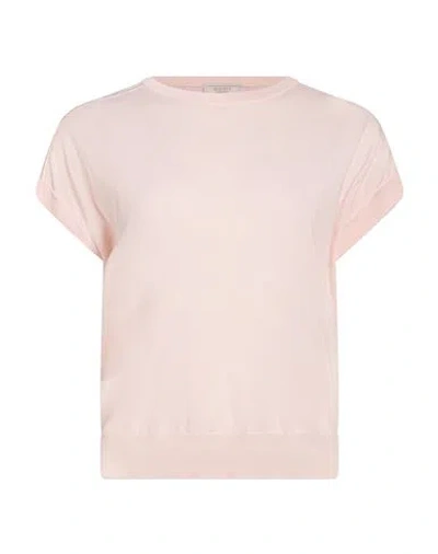 Peserico Woman Sweater Blush Size 6 Cotton In Pink